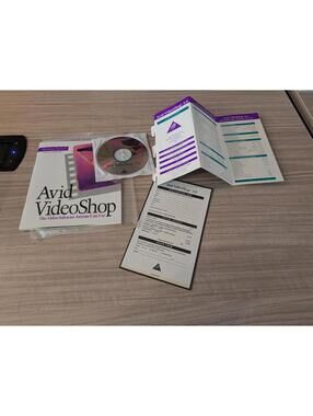Avid VideoShop 3.0 Video Editing Software with Manuals and CD